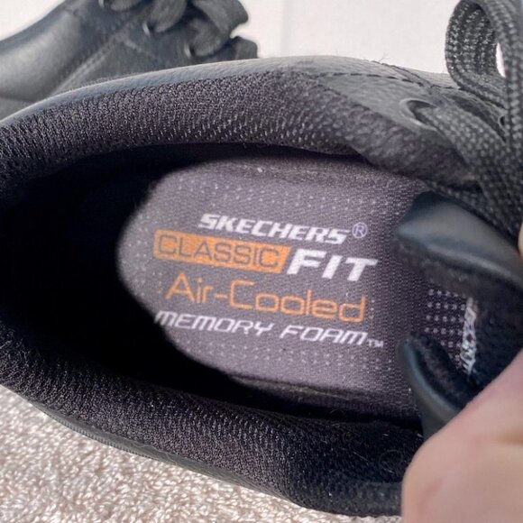 Sketchers Black Romelo Lace Up Sneakers 9 - Picture 7 of 10